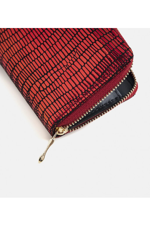 Decosta sarkans spīdīgs maks