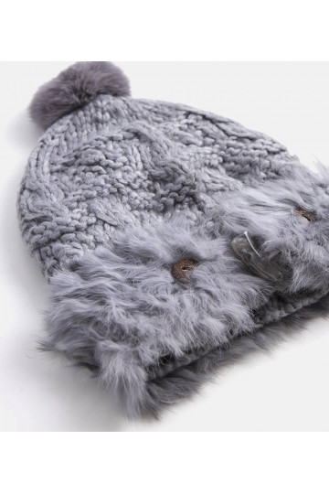 Pelēka kažokādas cepure Danna 2