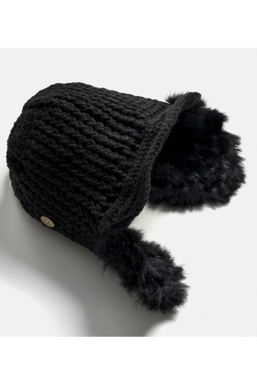 Melna Zora cepure ar austiņām