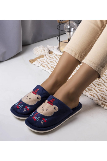 Tumši zilas mīkstas Bear čības