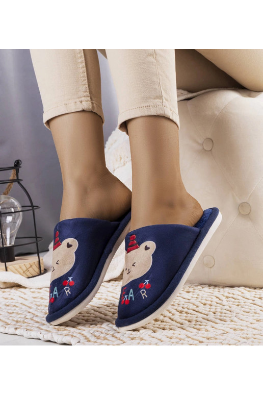 Tumši zilas mīkstas Bear čības Tumši zilas mīkstas Bear čības