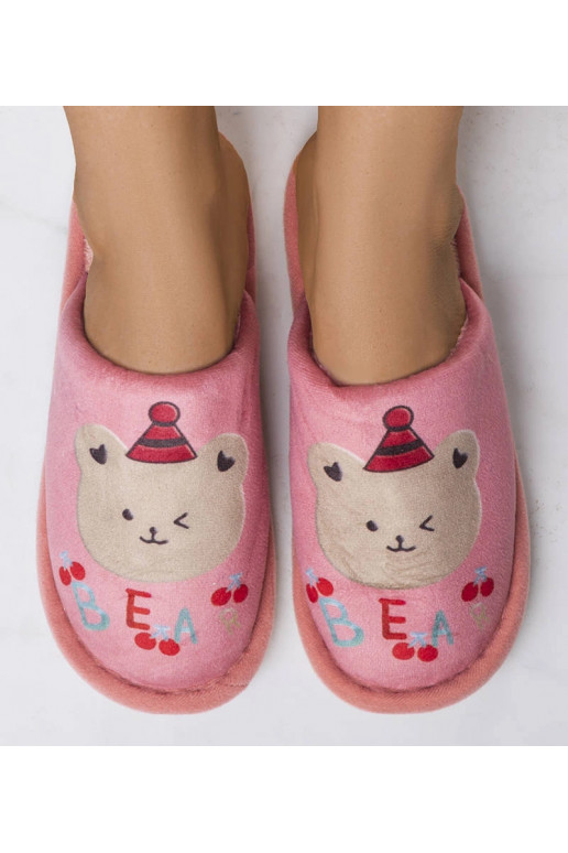 Rozā mīkstās Bear čības Rozā mīkstās Bear čības