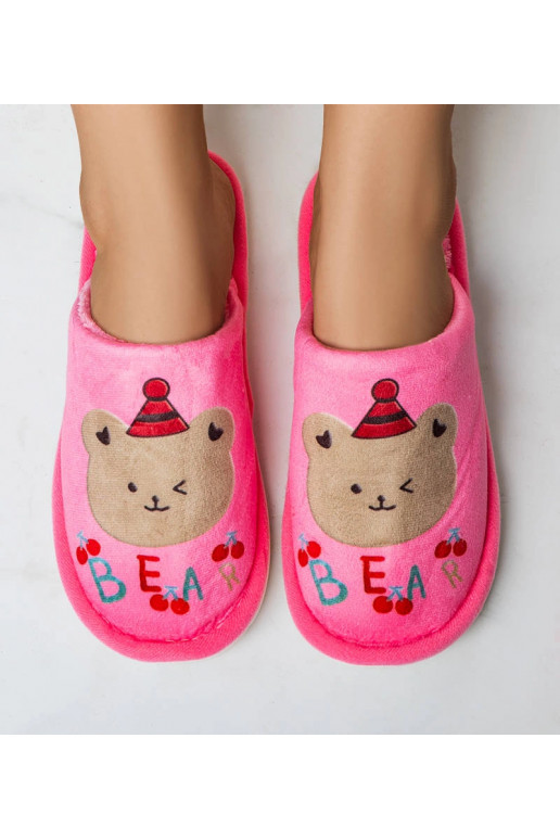 Tumši rozā mīkstās Bear čības
