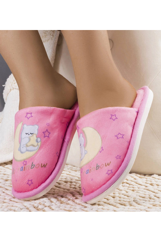 Varavīksnes mēness rozā mīkstās čības Varavīksnes mēness rozā mīkstās čības