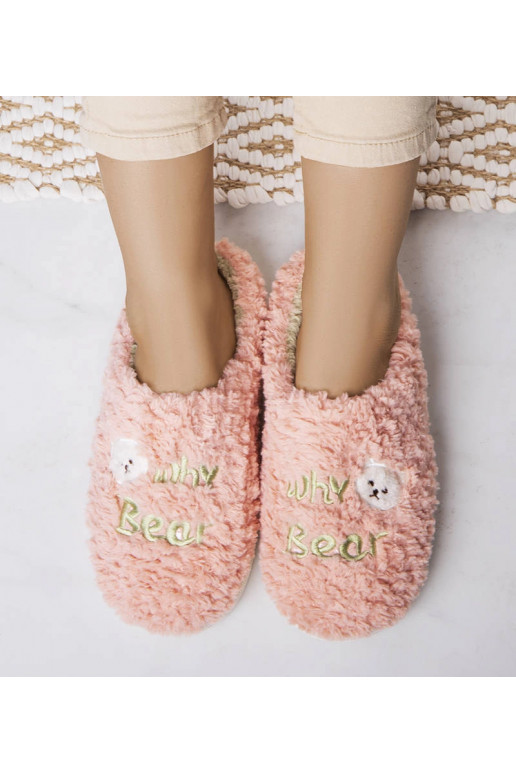 Mīkstas rozā čības Kāpēc Bear Mīkstas rozā čības Kāpēc Bear