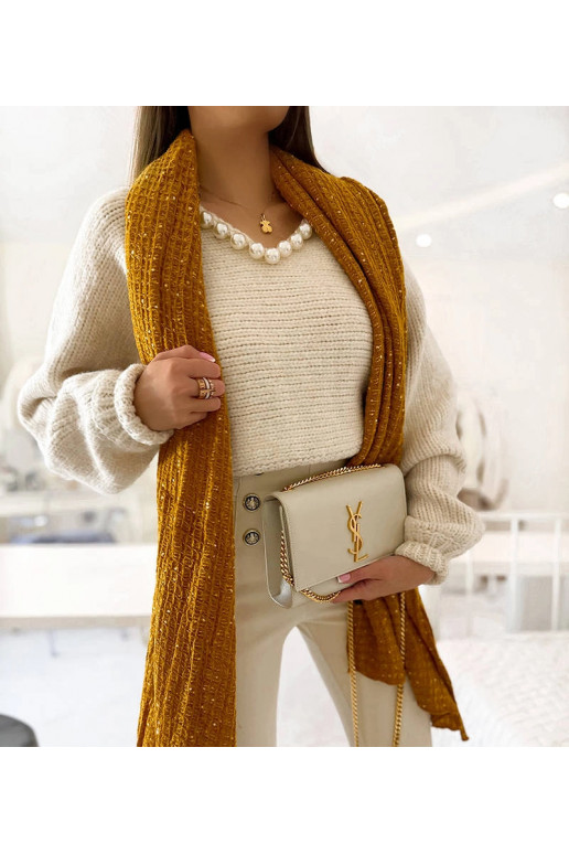 Khalil Yellow Polka Dot Šalle Khalil Yellow Polka Dot Šalle