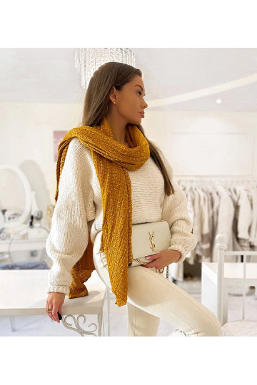 Khalil Yellow Polka Dot Šalle 2