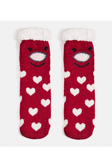 Sarkanas zeķes ar aitādu Lotis