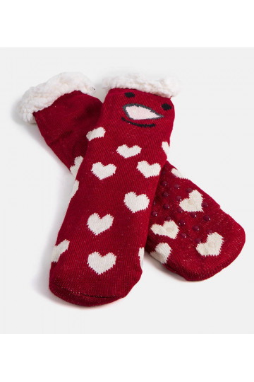 Sarkanas zeķes ar aitādu Lotis 2