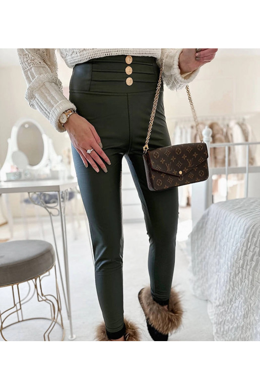 Zaļi legingi, kas dekorēti ar Baile...