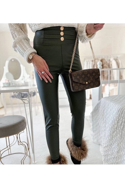 Zaļi legingi, kas dekorēti ar Baile...