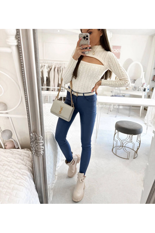 Tumši zilas vaksētas bikses Vienna Tumši zilas vaksētas bikses Vienna