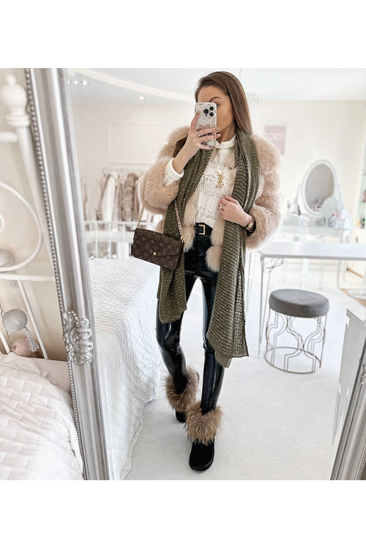 Khalil zaļa punktveida šalle