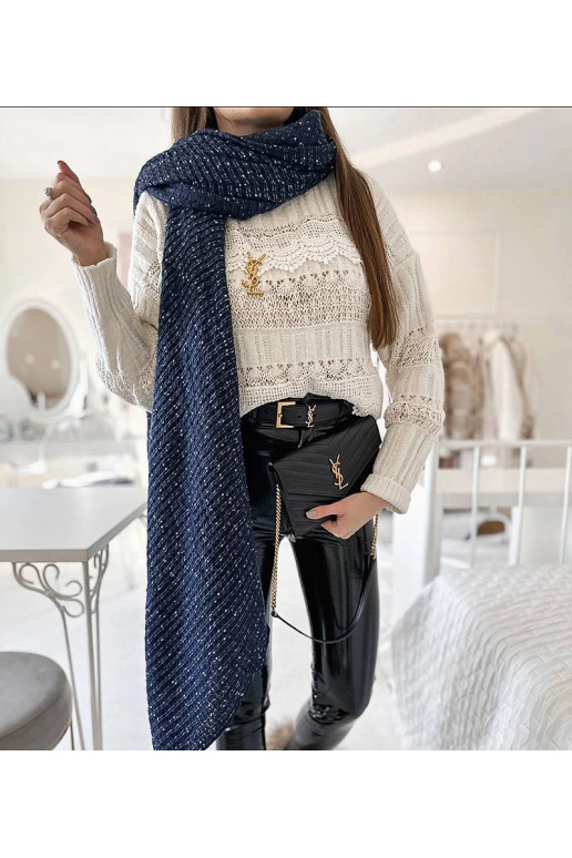 Khalil tumši zila punktveida šalle Khalil tumši zila punktveida šalle