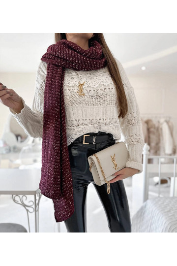 Khalil Burgundy Polka Dot...