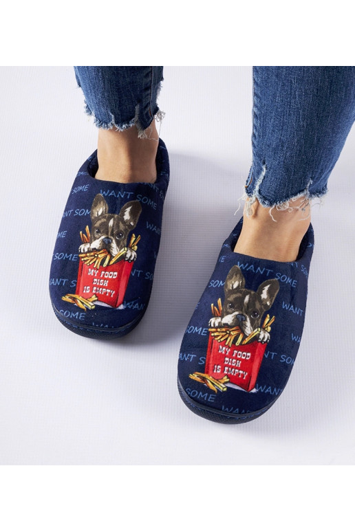 Tumši zilas mīkstās frī čības