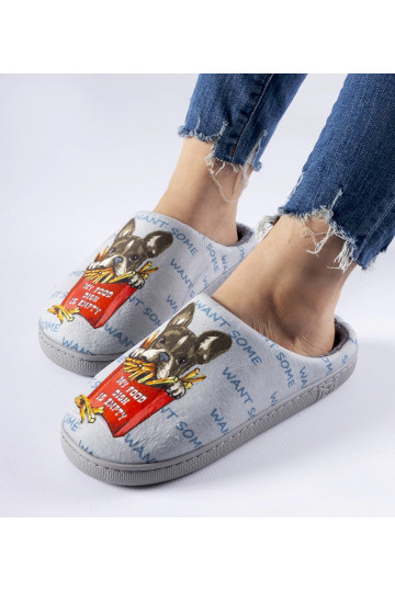 Pelēkas mīkstas frī čības