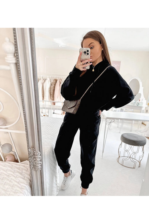 Melns flīsa deju treniņtērps Melns flīsa deju treniņtērps