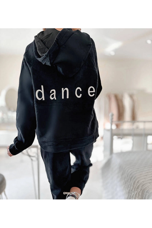 Melns flīsa deju treniņtērps Melns flīsa deju treniņtērps