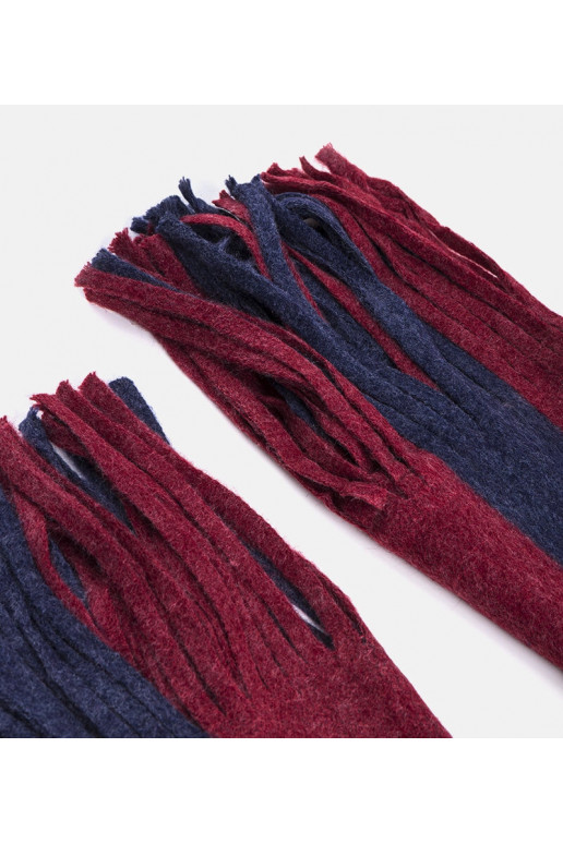 Tumši zila un sarkana šalle ar... Tumši zila un sarkana šalle ar...