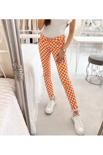 Oranžas Bler rūtota auduma...