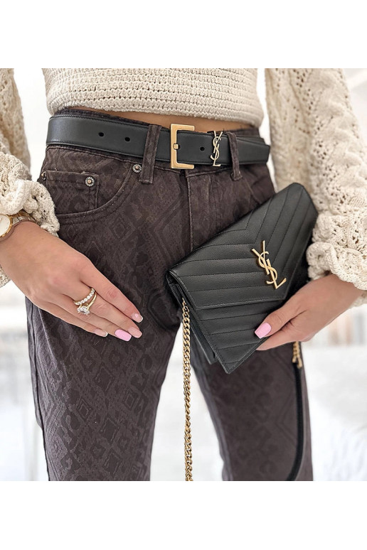 Tumši brūnas bikses ar Pelchat jostu