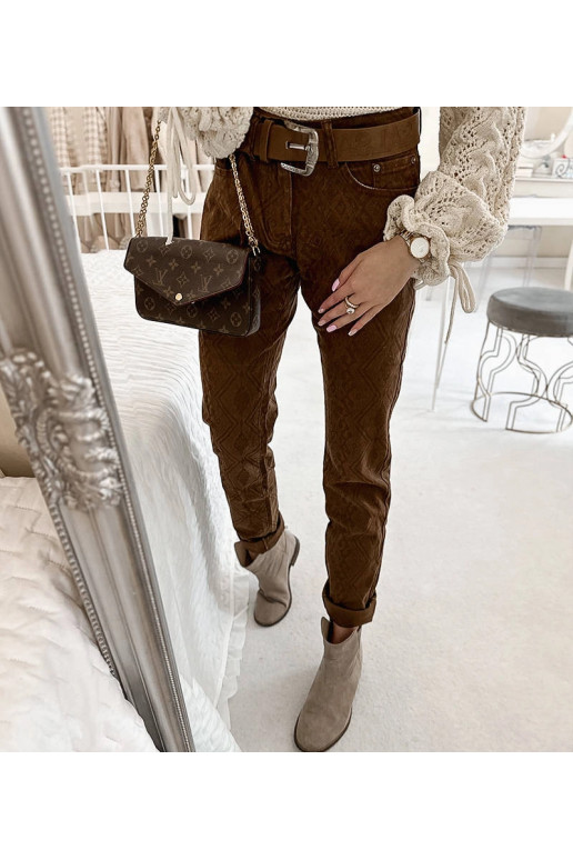 Brūnas bikses ar Pelchat jostu