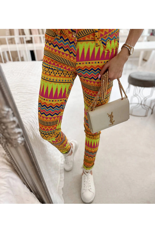 Daudzkrāsu rakstainas Briard bikses Daudzkrāsu rakstainas Briard bikses