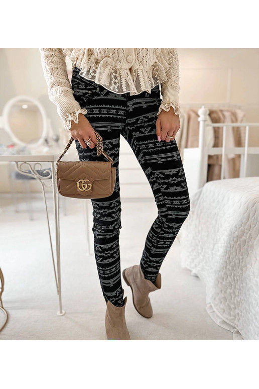 Melna raksta auduma bikses Marcoux Melna raksta auduma bikses Marcoux