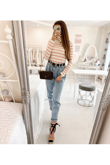 Ailleboust Blue Mom Fit džinsi