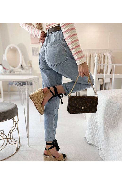 Ailleboust Blue Mom Fit džinsi