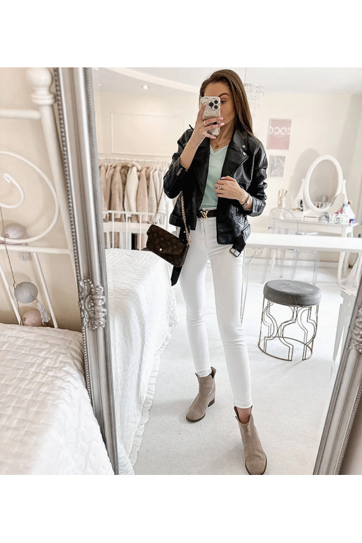 Melna Grégoire eko-ādas motociklistu... Melna Grégoire eko-ādas motociklistu...