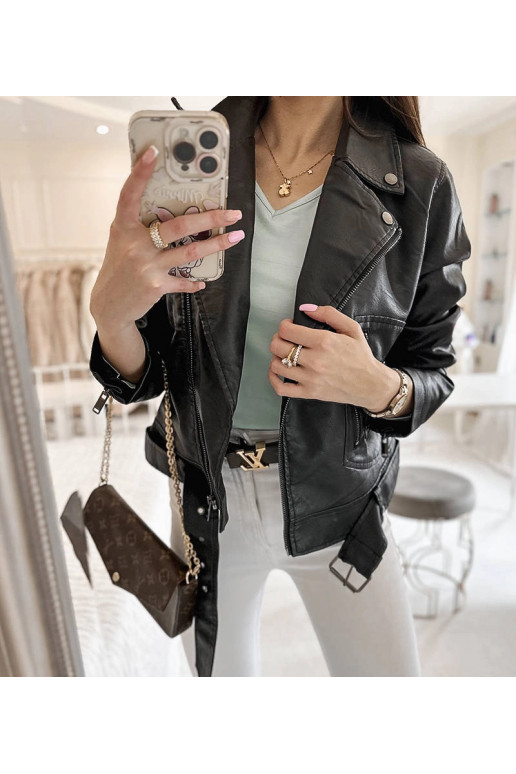 Melna Grégoire eko-ādas motociklistu... Melna Grégoire eko-ādas motociklistu...