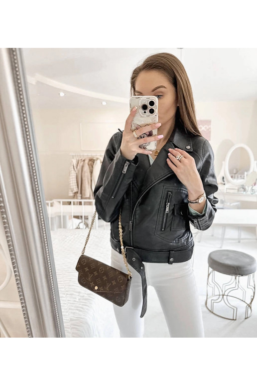 Melna Grégoire eko-ādas motociklistu... Melna Grégoire eko-ādas motociklistu...