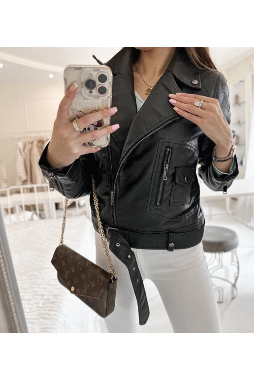 Melna Grégoire eko-ādas motociklistu... Melna Grégoire eko-ādas motociklistu...