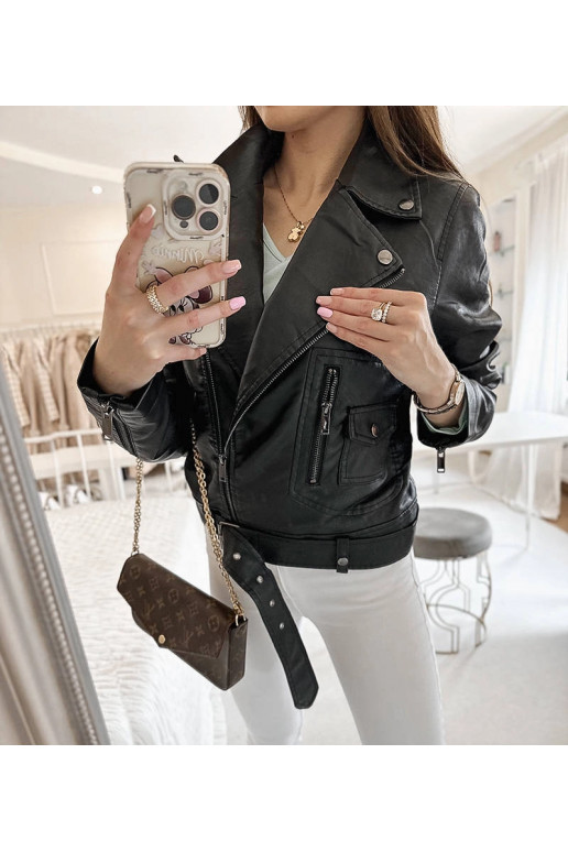 Melna Grégoire eko-ādas motociklistu... Melna Grégoire eko-ādas motociklistu...