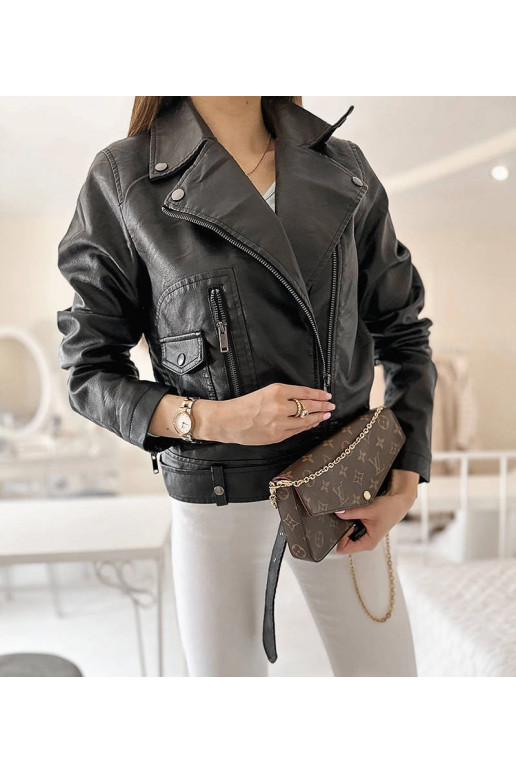 Melna Grégoire eko-ādas motociklistu... Melna Grégoire eko-ādas motociklistu...