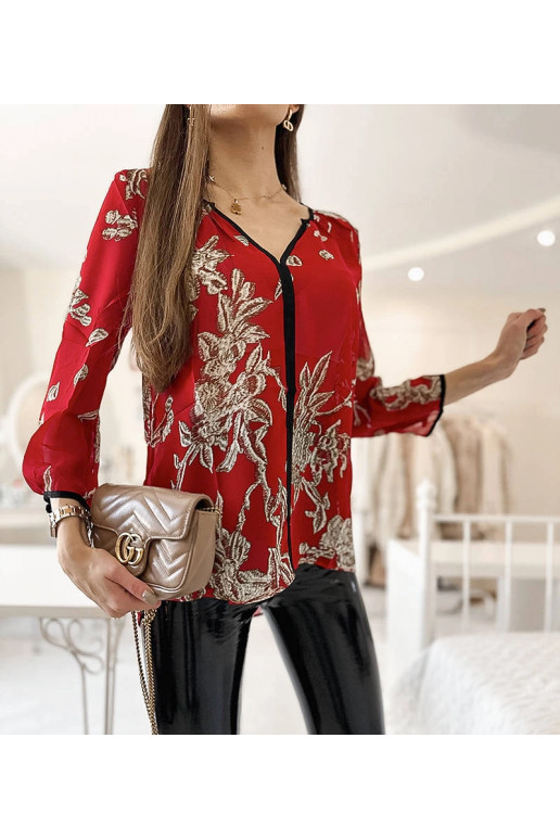 Sarkana raksta Salois krekls