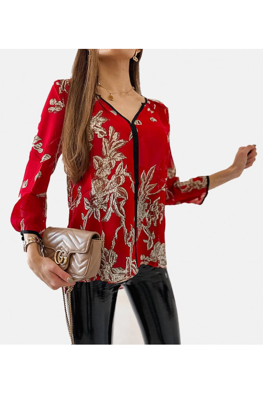 Sarkana raksta Salois krekls