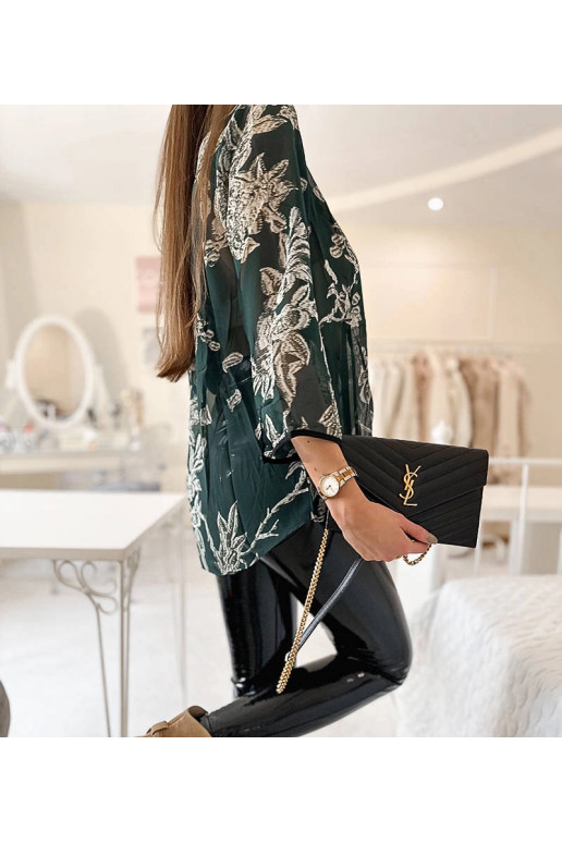 Zaļas raksta Salois krekls