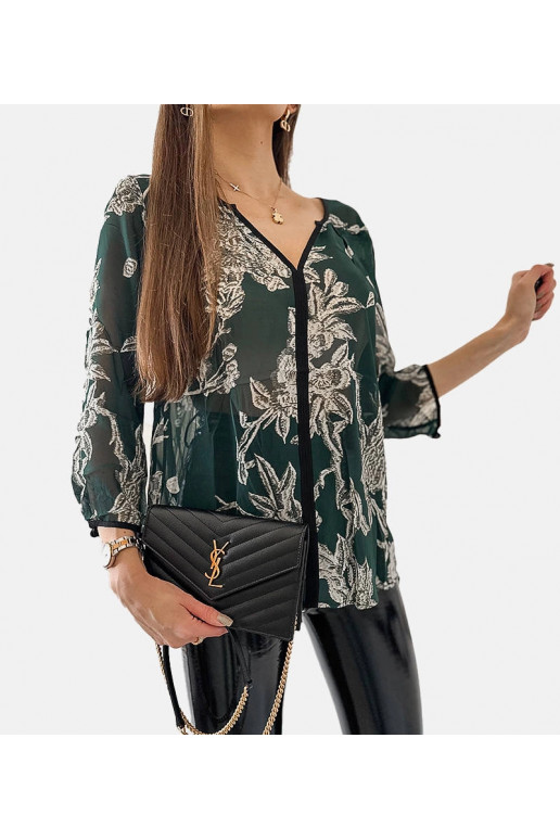 Zaļas raksta Salois krekls