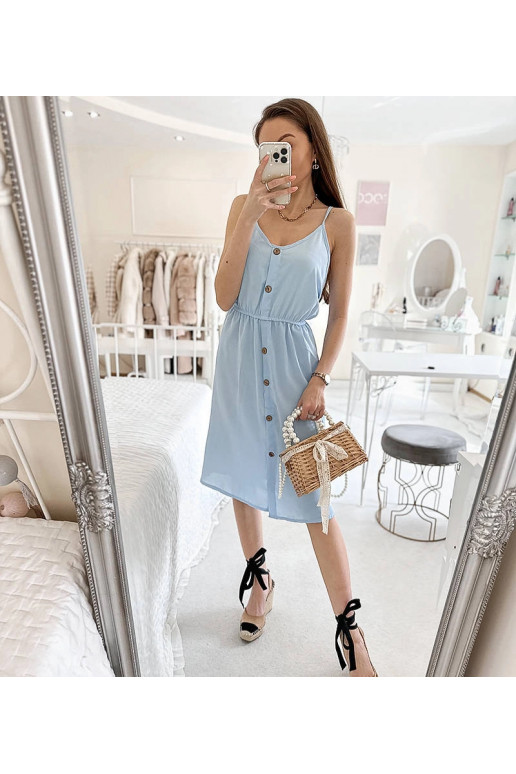 Aubin zila siksnu kleita