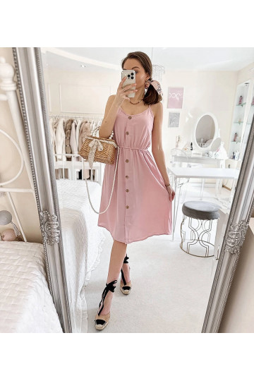 Aubin rozā siksniņa kleita