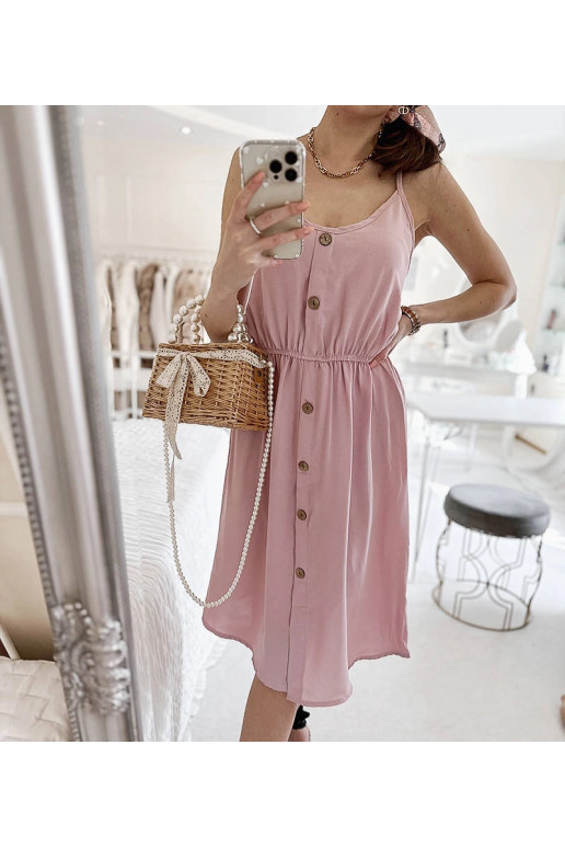 Aubin rozā siksniņa kleita