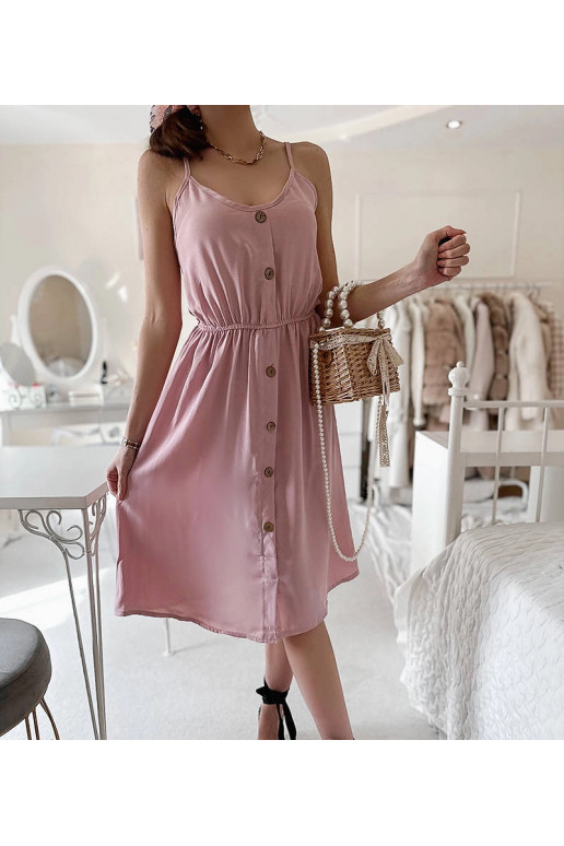 Aubin rozā siksniņa kleita