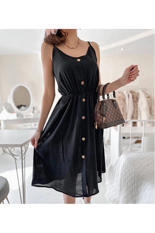 Melna kleita bez lencītēm Plaisance