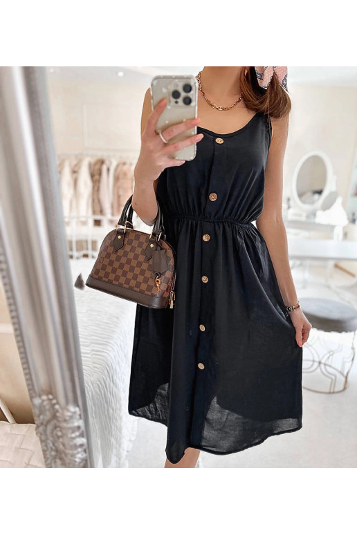 Melna kleita bez lencītēm Plaisance