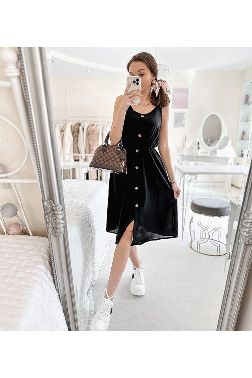 Melna kleita bez lencītēm Plaisance