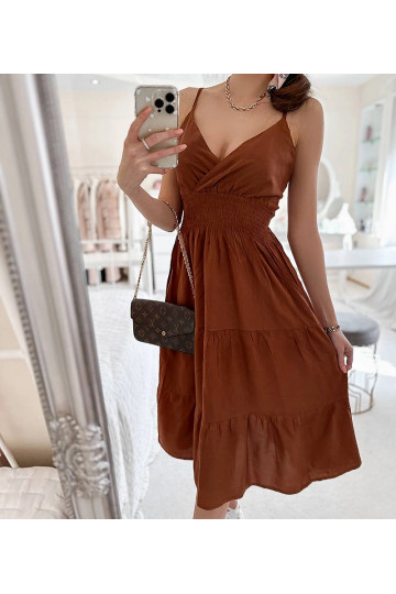 Brūna uzliesmojoša kleita Yvon 2