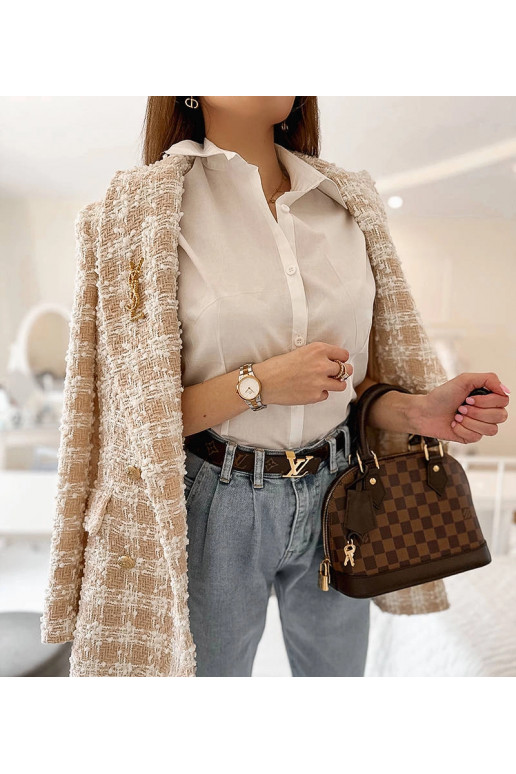 Genov balts klasisks krekls ar īsām...